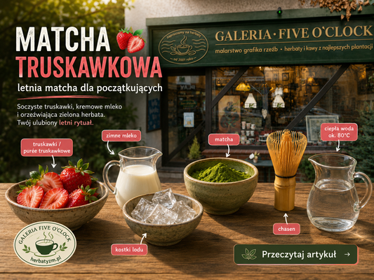 Matcha Truskawkowa – letnia matcha dla początkujących