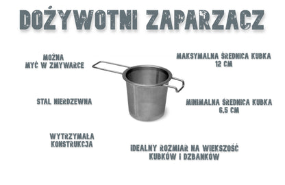 Zaparzacz "dożywotni" ze stali nierdzewnej